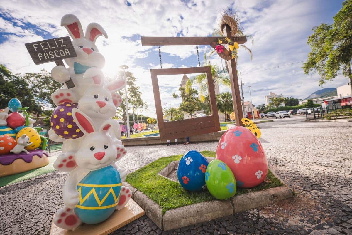 Páscoa na Praça de Biguaçu promove lazer, cultura e valorização da tradição