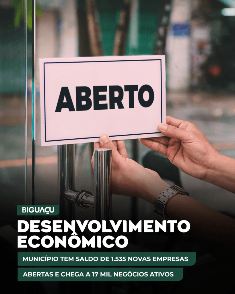 Biguaçu tem saldo de 1.535 novas empresas e chega a 17 mil negócios ativos - Prefeitura de Biguaçu