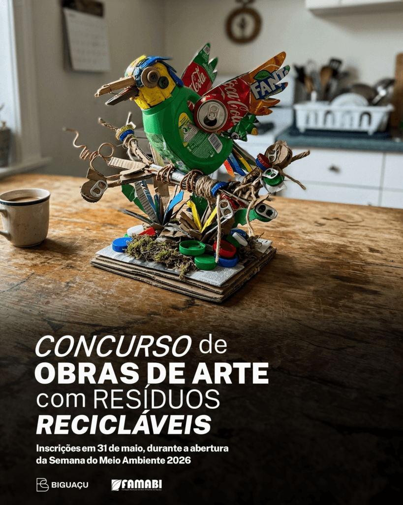 Semana do Meio Ambiente 2026: concurso de esculturas com materiais recicláveis abre a programação em Biguaçu