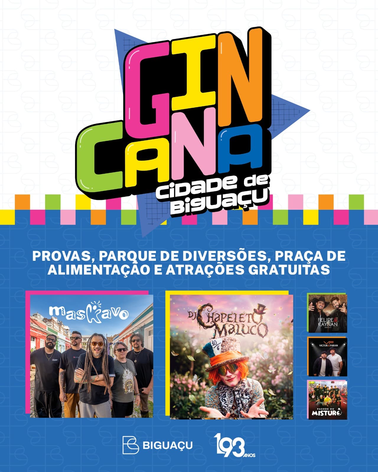 28ª Gincana Cidade de Biguaçu movimenta o final de semana na Praça Nereu Ramos