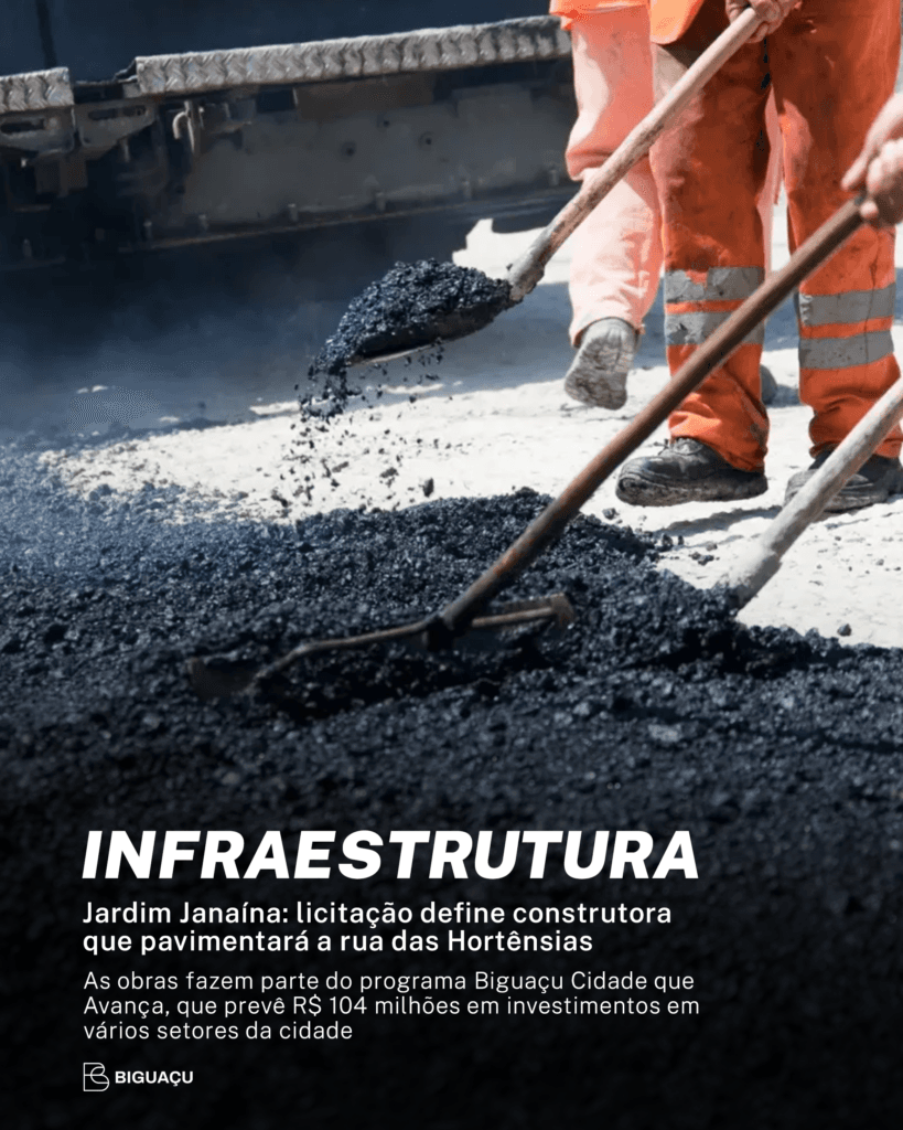 Biguaçu: Construtora é definida para pavimentar Rua das Hortênsias no Jardim Janaína