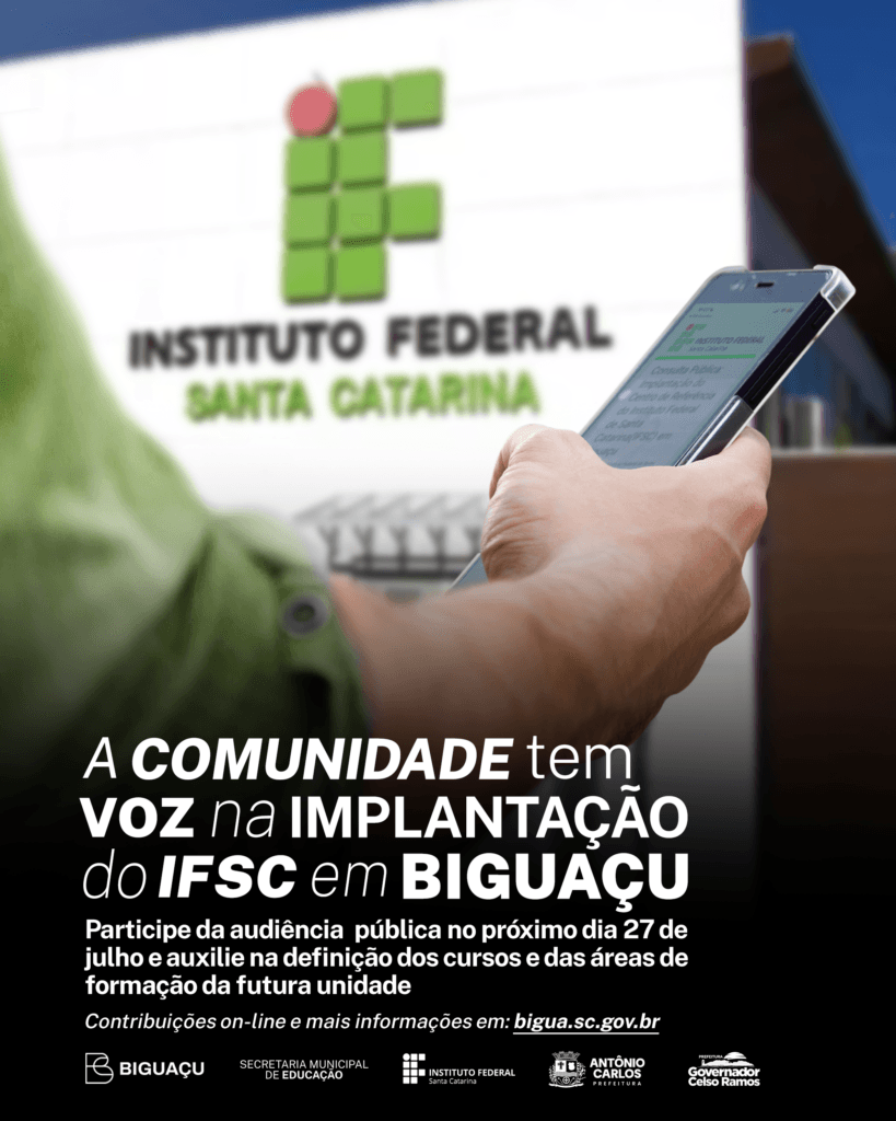 IFSC em Biguaçu: Comunidade define rumos do novo Centro de Referência em audiências públicas