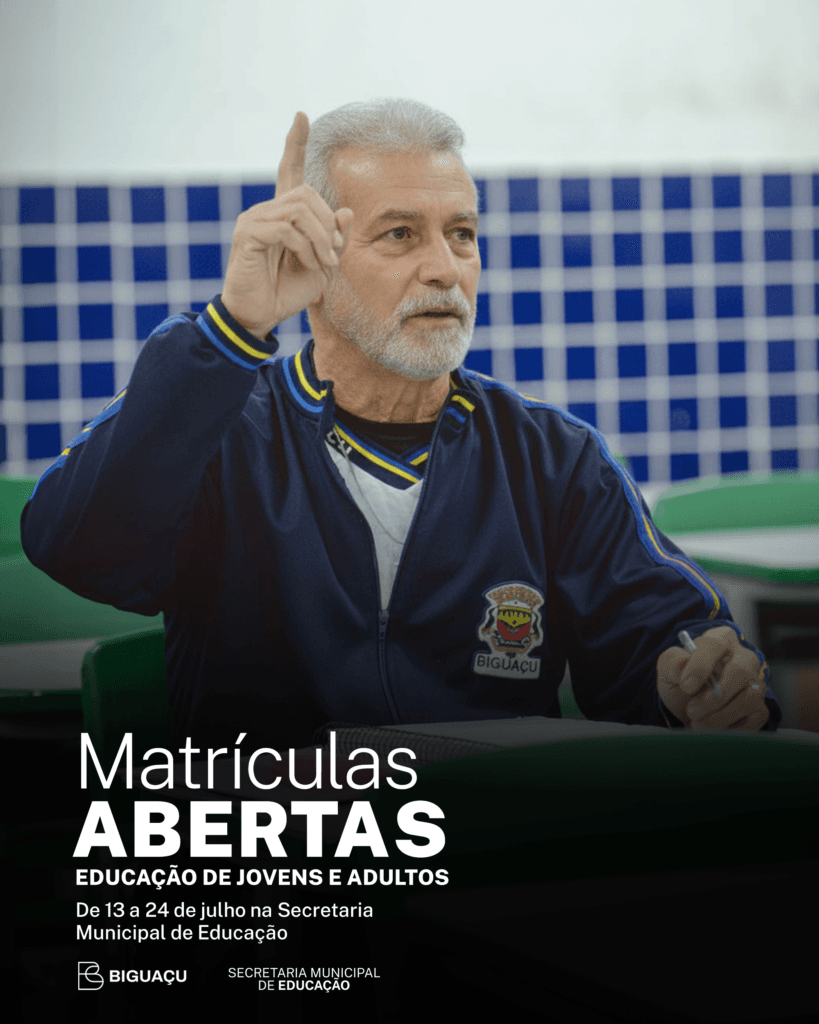 Biguaçu abre matrículas para EJA: oportunidade de concluir o Ensino Fundamental
