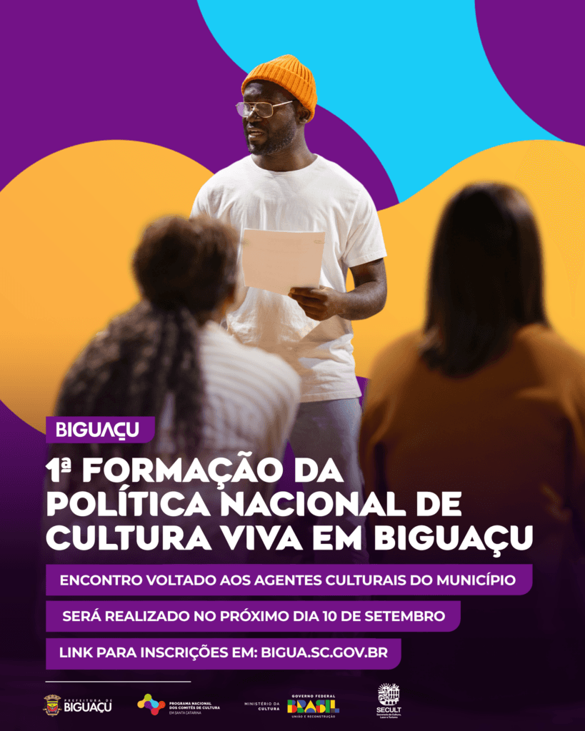 Prefeitura de Biguaçu promove formação sobre a Política Nacional de Cultura Viva - Prefeitura de Biguaçu