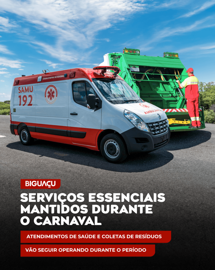 Prefeitura garante atendimentos essenciais durante o Carnaval - Prefeitura de Biguaçu