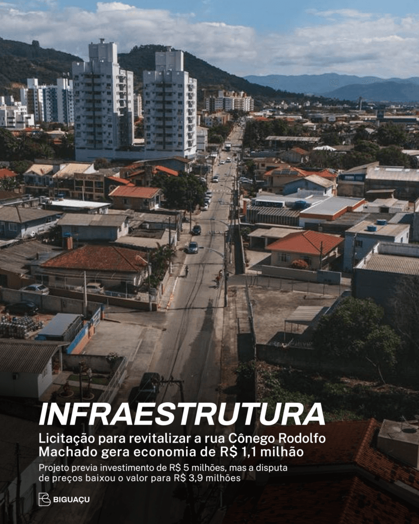 Licitação para revitalização da rua Cônego Rodolfo Machado gera economia de R$ 1,1 milhão