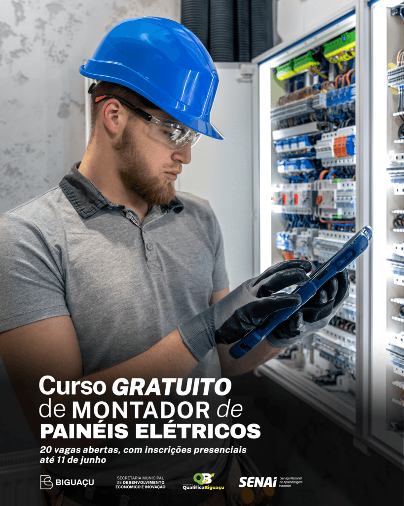 Programa Qualifica Biguaçu oferece 20 vagas para curso gratuito de Montador de Painéis Elétricos
