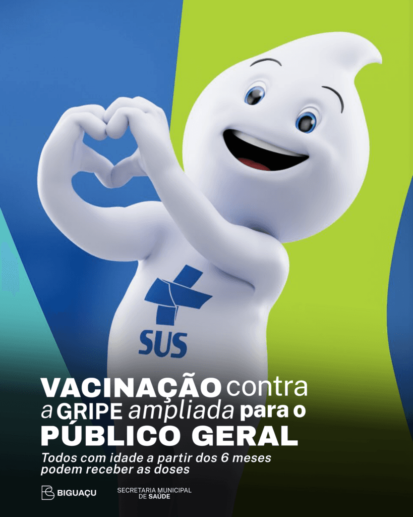 Biguaçu amplia vacinação contra gripe para toda a população acima de 6 meses